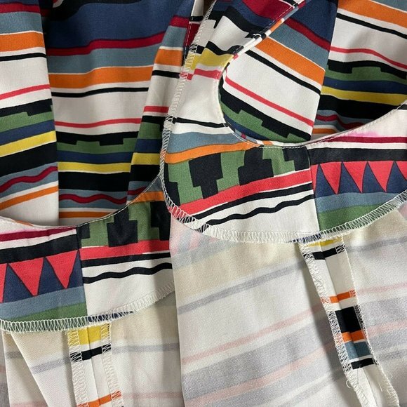 Kate Spade Saturday Stripe Sheath Dress Stretch Cotton Blend Multicolor Women 14 - Picture 15 of 16